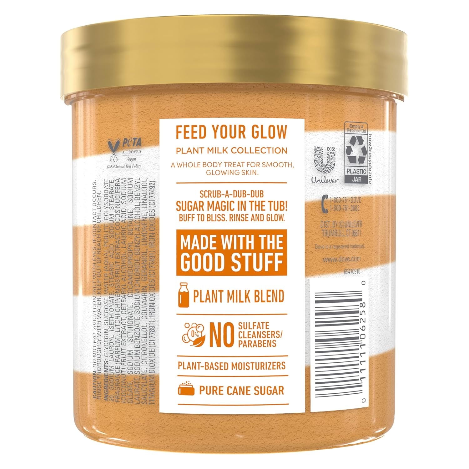 image:imageDove Sugar Body Scrub Coconut amp Lychee For Exfoliated amp Hydrated skin 15 oz15 Ounce Pack of 3