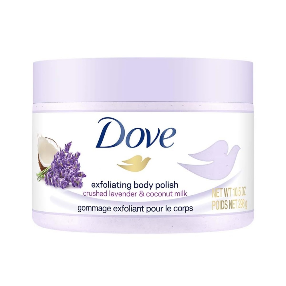 image:imageDove Exfoliating Body Polish Body Scrub Crushed Almond and Mango Butter 4 Count Exfoliating Scrub for Dry Skin Gently Exfoliates to Reveal Healthy Skin 105 ozLavender Coconut Milk