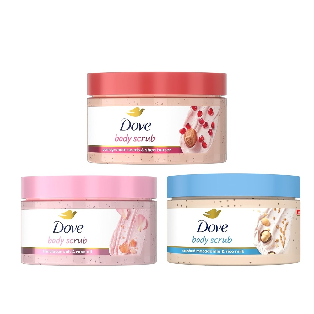 image:imageDove Mixed Body Scub Trial Pack 3 Pack for Women 35 oz