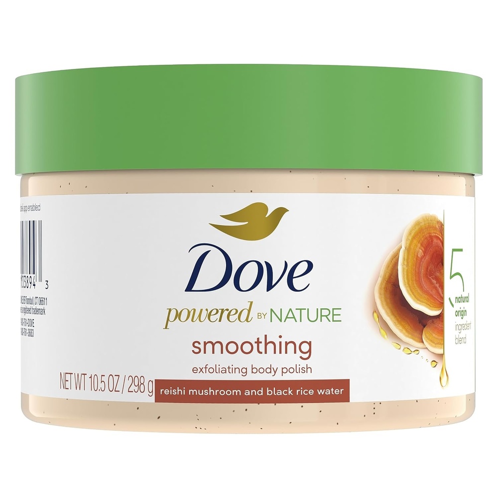 image:imageDove Powered By Nature Smoothing Body Polish Exfoliating With 5 Natural Origin Ingredient Blend For Skin Care 105 oz Pack of 1105 Ounce Pack of 1