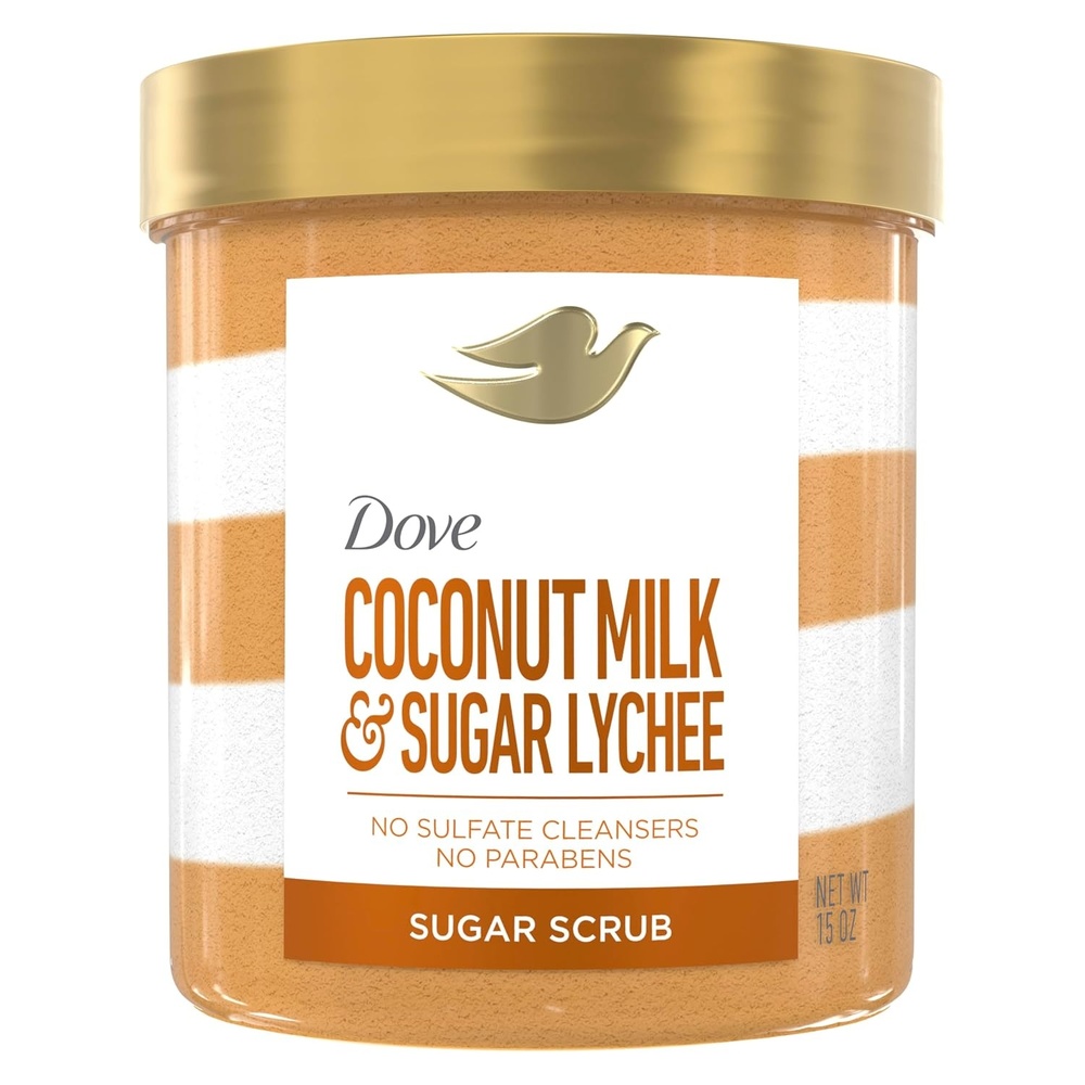 image:imageDove Sugar Body Scrub Coconut amp Lychee For Exfoliated amp Hydrated skin 15 oz15 Ounce Pack of 1