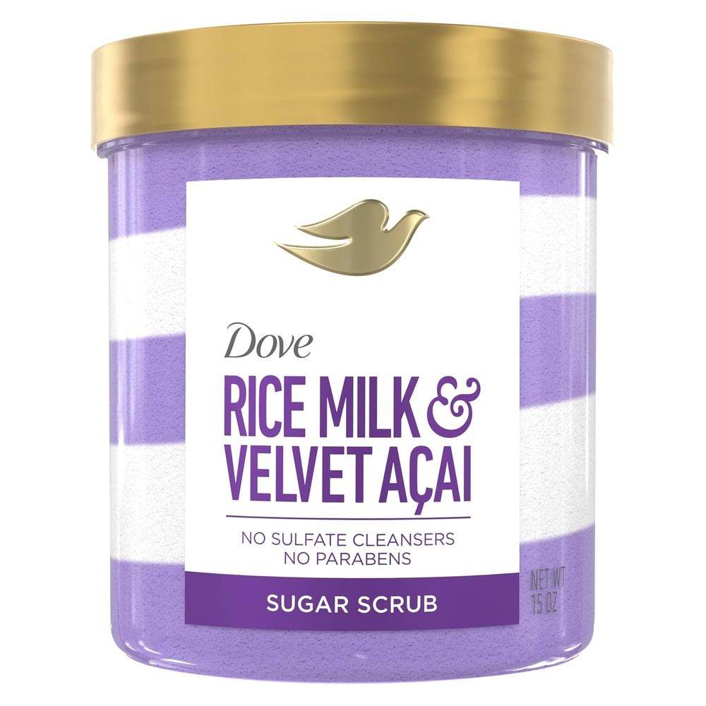 image:imageDove Sugar Body Scrub Velvet Acai amp Rice Milk For Exfoliated amp 15 OZ