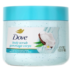 Dove Body Scrub – Coconut & Lime, pH-Balanced Whipped Texture, 15 oz(15 Ounce (Pack of 1))
