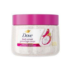 Dove Body Scrub Dragon Fruit & Coconut Cream Body Scrub Exfoliates and Deeply Nourishes for Smooth, Radiant Skin 15 oz(15 Ounce (Pack of 1))