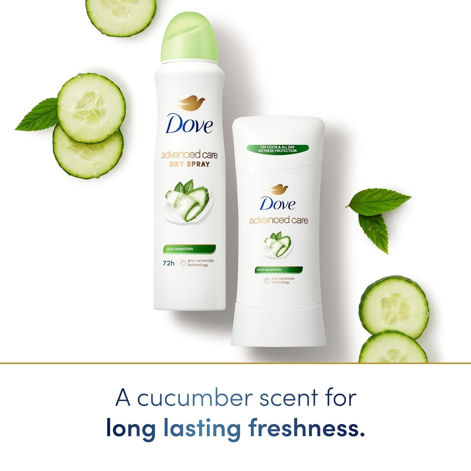 image:imageDove Advanced Care Antiperspirant Deodorant Spray Cool Essentials 38oz 4PK114 Ounce Pack of 1