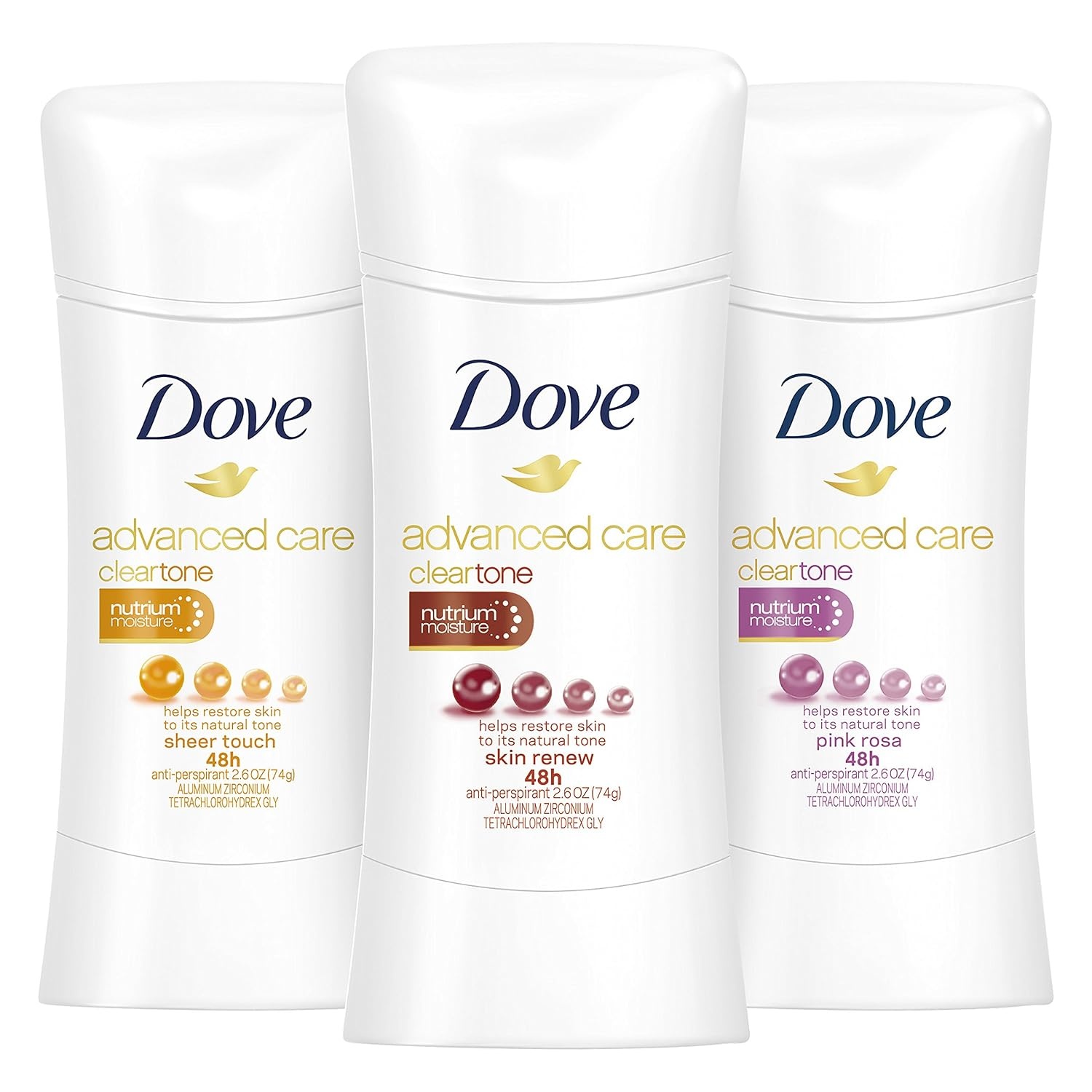 image:imageDove Advanced Care Antiperspirant Deodorant Stick 36 Ct Cool Essentials for helping your skinbarrier repair after shaving 72h odor control and allday sweatprotection with ProCeramide Technology 05ozClear Tone Sheer Touch