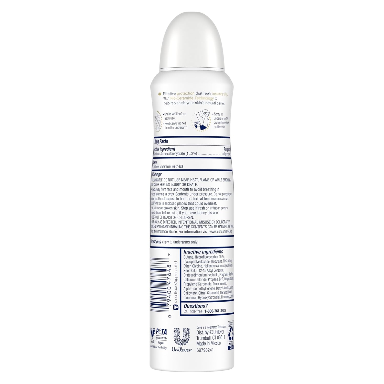 image:imageDove Advanced Care Antiperspirant Spray Waterlily amp Sakura 38 oz 3PK