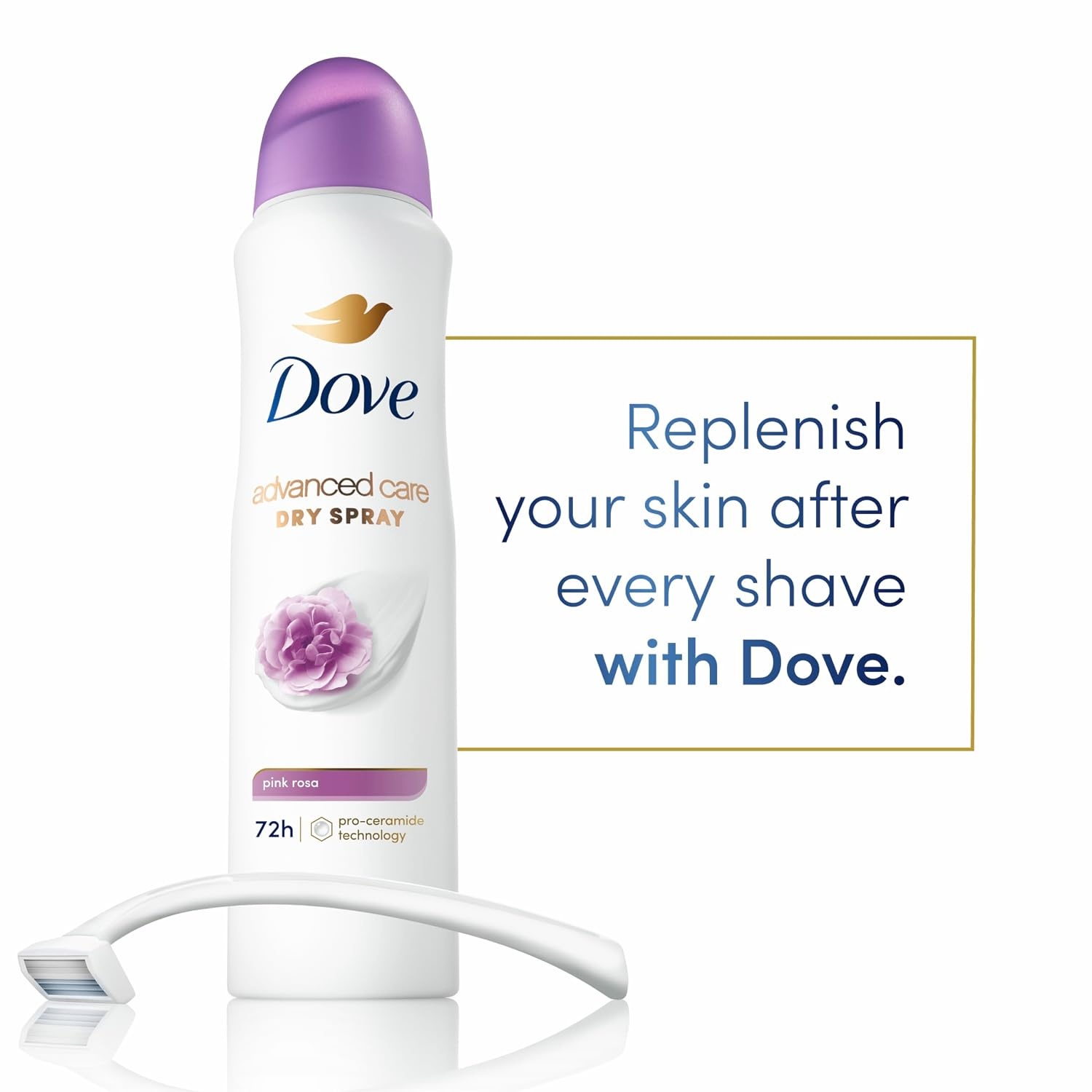 image:imageDove Advanced Care Antiperspirant amp Deodorant Spray Pink Rosa 3 count 72 hr Protection 38 oz