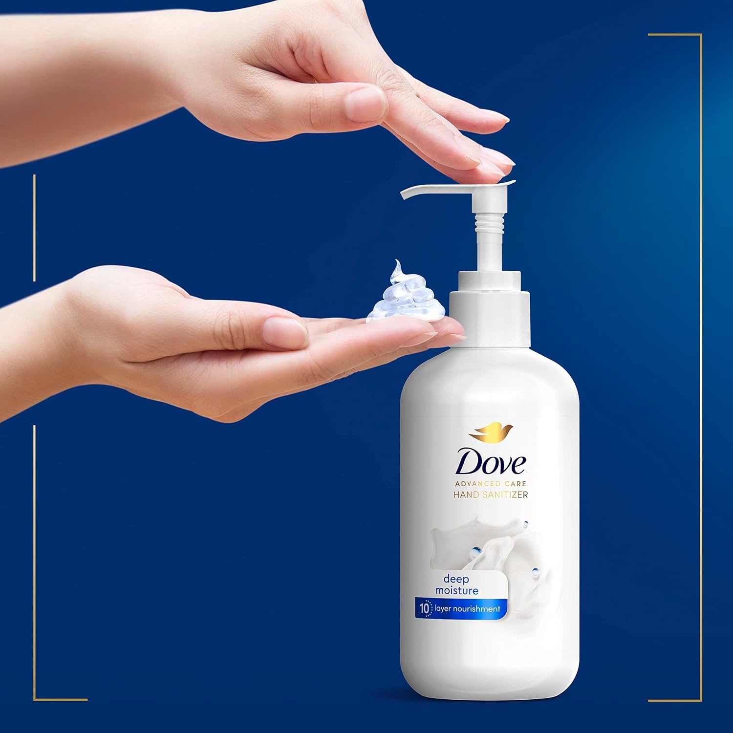 image:imageDove Advanced Care Hand Sanitizer Deep Moisture Pack of 4 for Soft Smooth Skin 9999 Effective Against Many Germs 8 oz