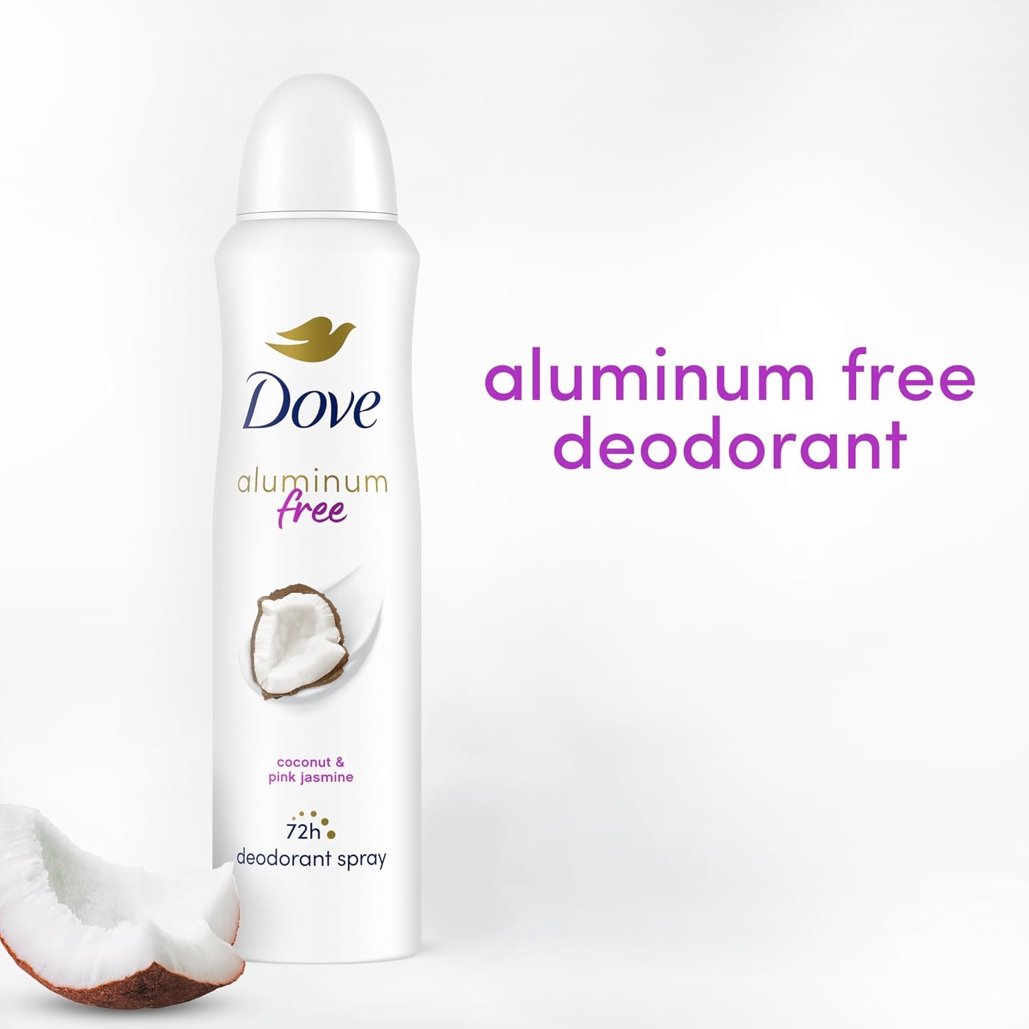 image:imageDove Aluminum Free Deodorant Spray Coconut and Pink Jasmine 3PK 4ozCoconut Pink Jasmine