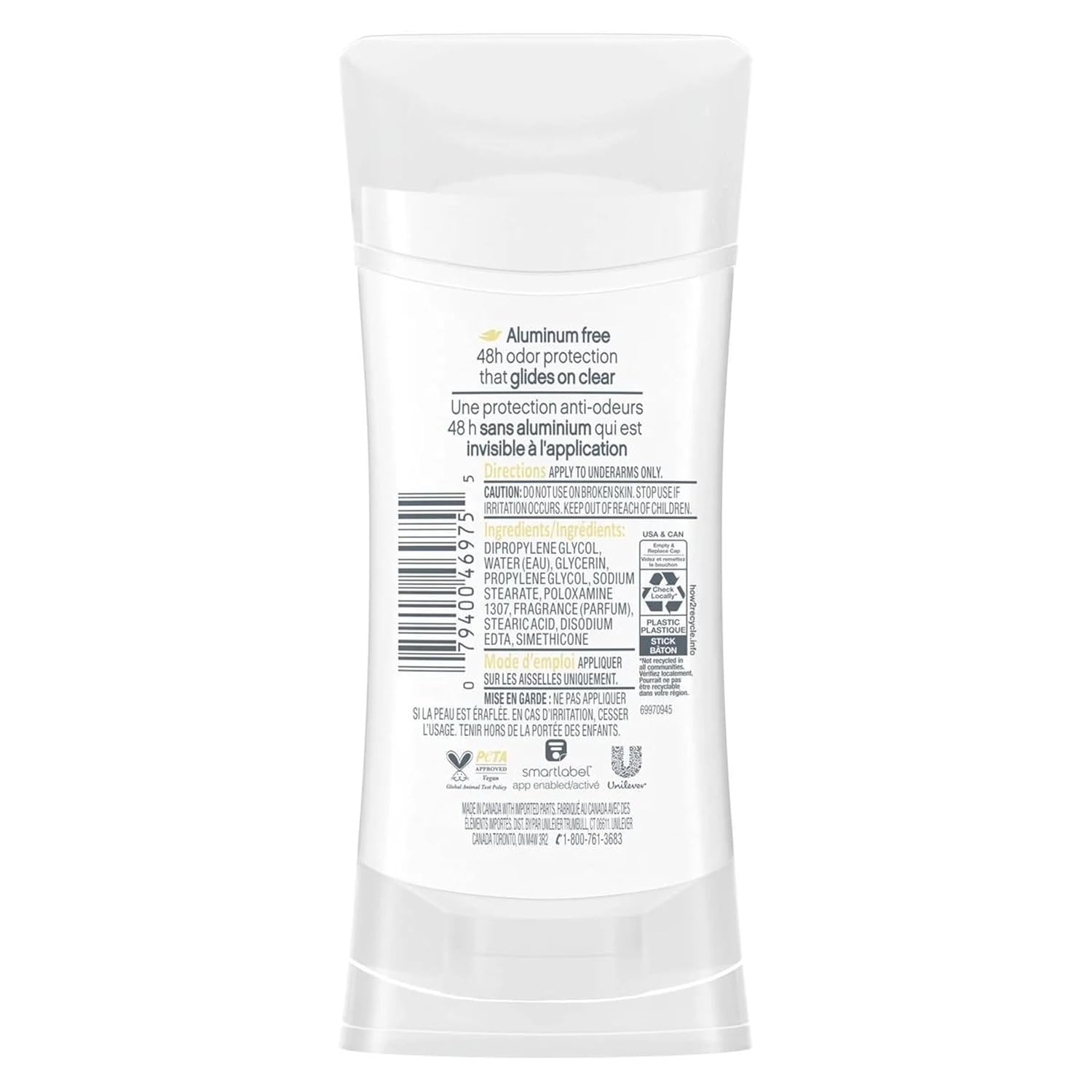 image:imageDove Aluminum Free Deodorant for Women 3 Count Sensitive 72 hour odor protection 26 ozSensitive