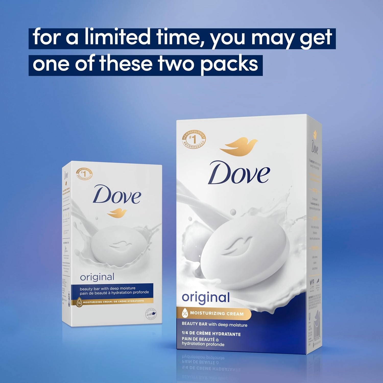 image:imageDove Beauty Bar Gentle Skin Cleanser Moisturizing for Gentle Soft Skin Care Original Made With 14 Moisturizing Cream 375 oz 14 Bars375 Ounce Pack of 2