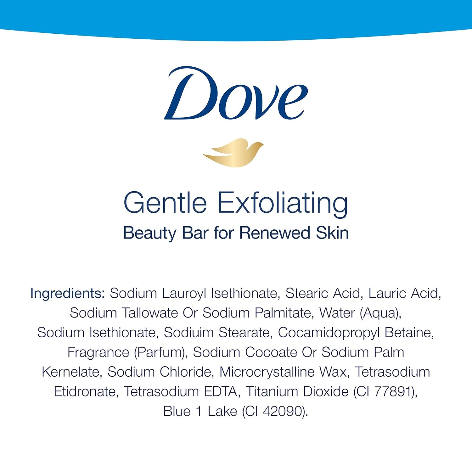 image:imageDove Beauty Bar More Moisturizing Than Bar Soap Gentle Exfoliating With Mild Cleanser For Softer And Smoother Skin 375 oz Pack of 14Exfoliating