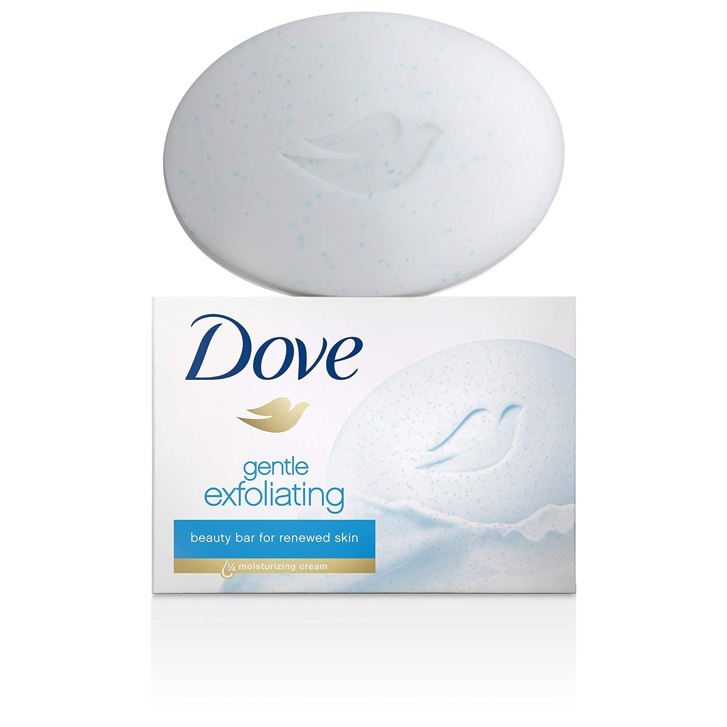 image:imageDove Beauty Bar More Moisturizing Than Bar Soap Gentle Exfoliating With Mild Cleanser For Softer And Smoother Skin 375 oz Pack of 14Exfoliating