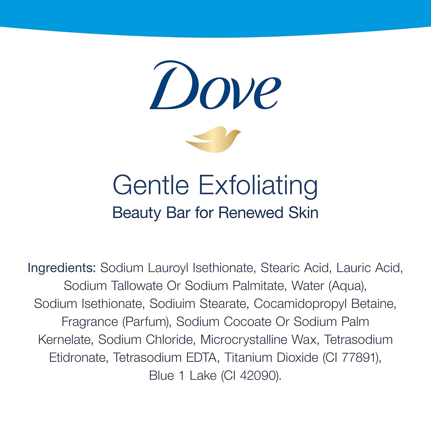 image:imageDove Beauty Bar More Moisturizing Than Bar Soap Gentle Exfoliating With Mild Cleanser For Softer And Smoother Skin 375 oz Pack of 14Exfoliating