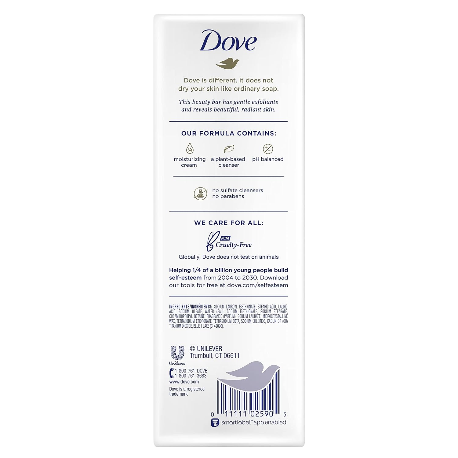image:imageDove Beauty Bar More Moisturizing Than Bar Soap Gentle Exfoliating With Mild Cleanser For Softer And Smoother Skin 375 oz Pack of 14Fragranced