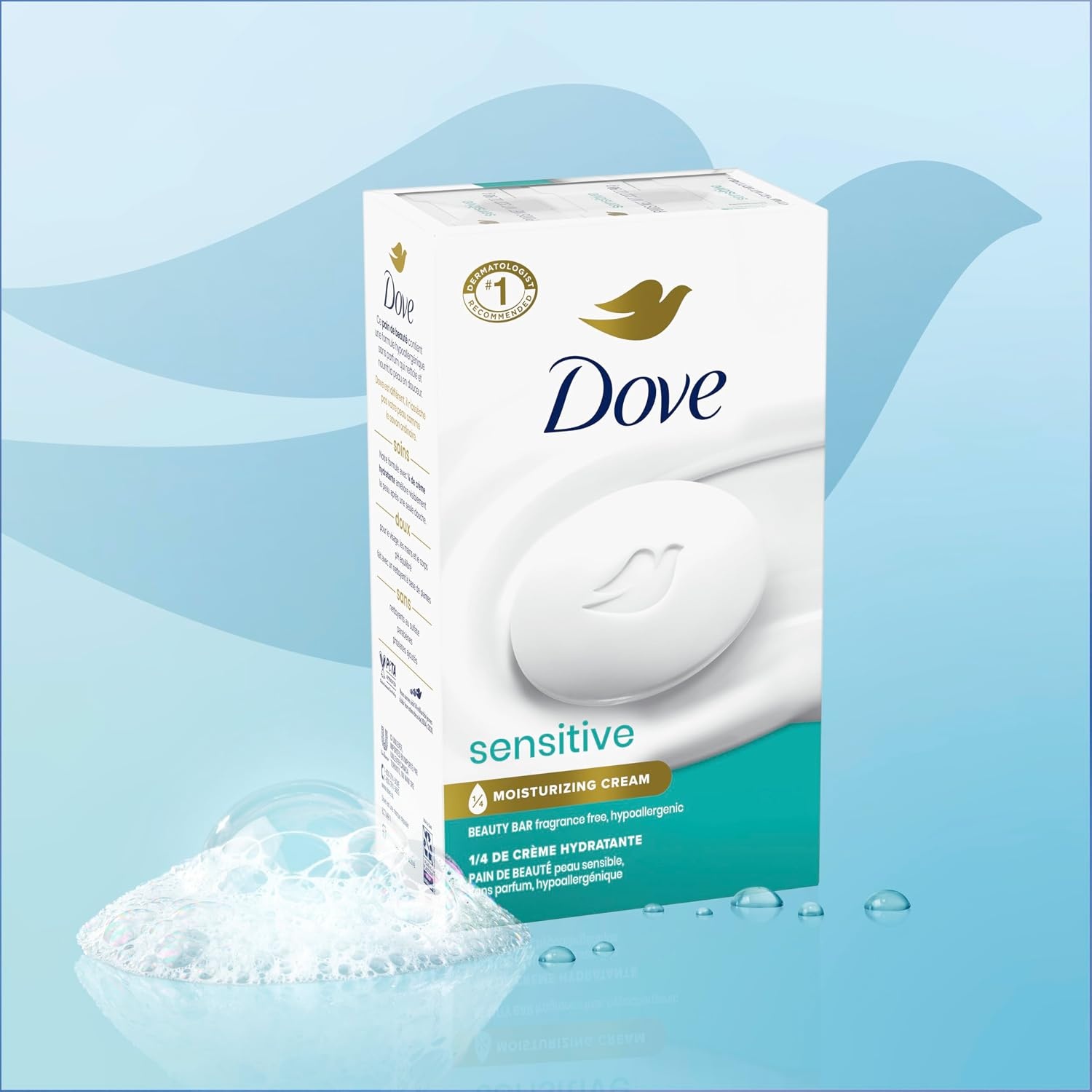 image:imageDove Beauty Bar Soap Sensitive 375 oz 6 Bars375 Ounce Pack of 72