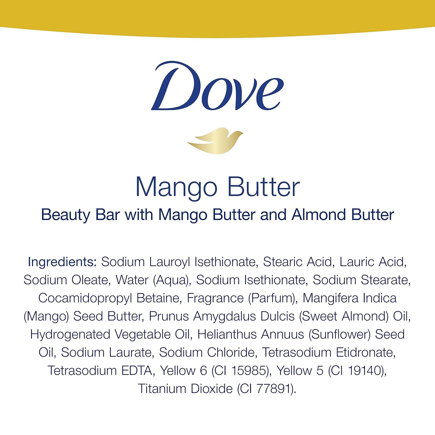 image:imageDove Beauty Bar With Mango Butter 14 Bars To Moisturize Dry Skin More Moisturizing Than Bar Soap 375 oz375 Ounce Pack of 14