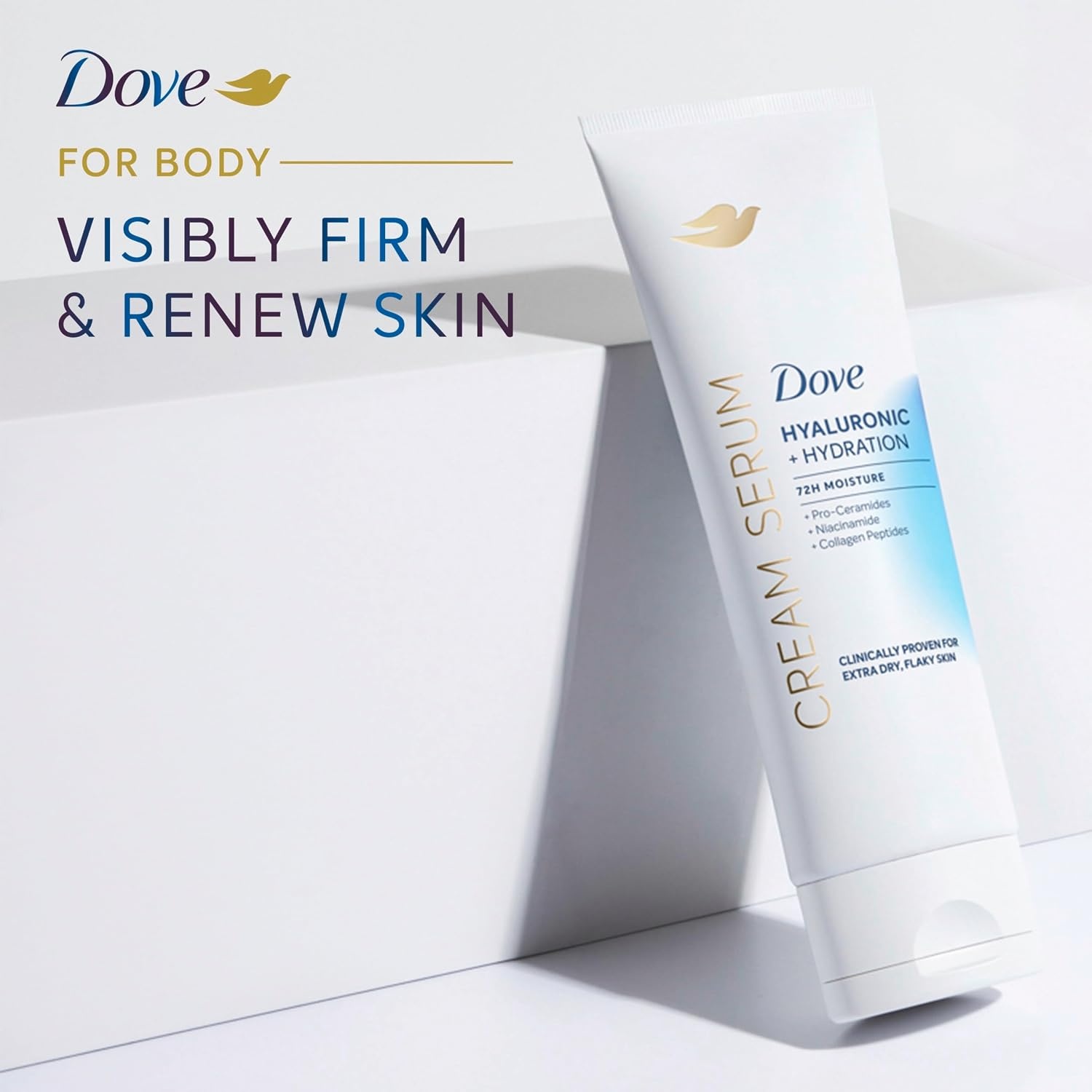 image:imageDove Body Cream Serum Hyaluronic Hydration for Extra Dry Flaky Skin 8oz8 Ounce Pack of 2