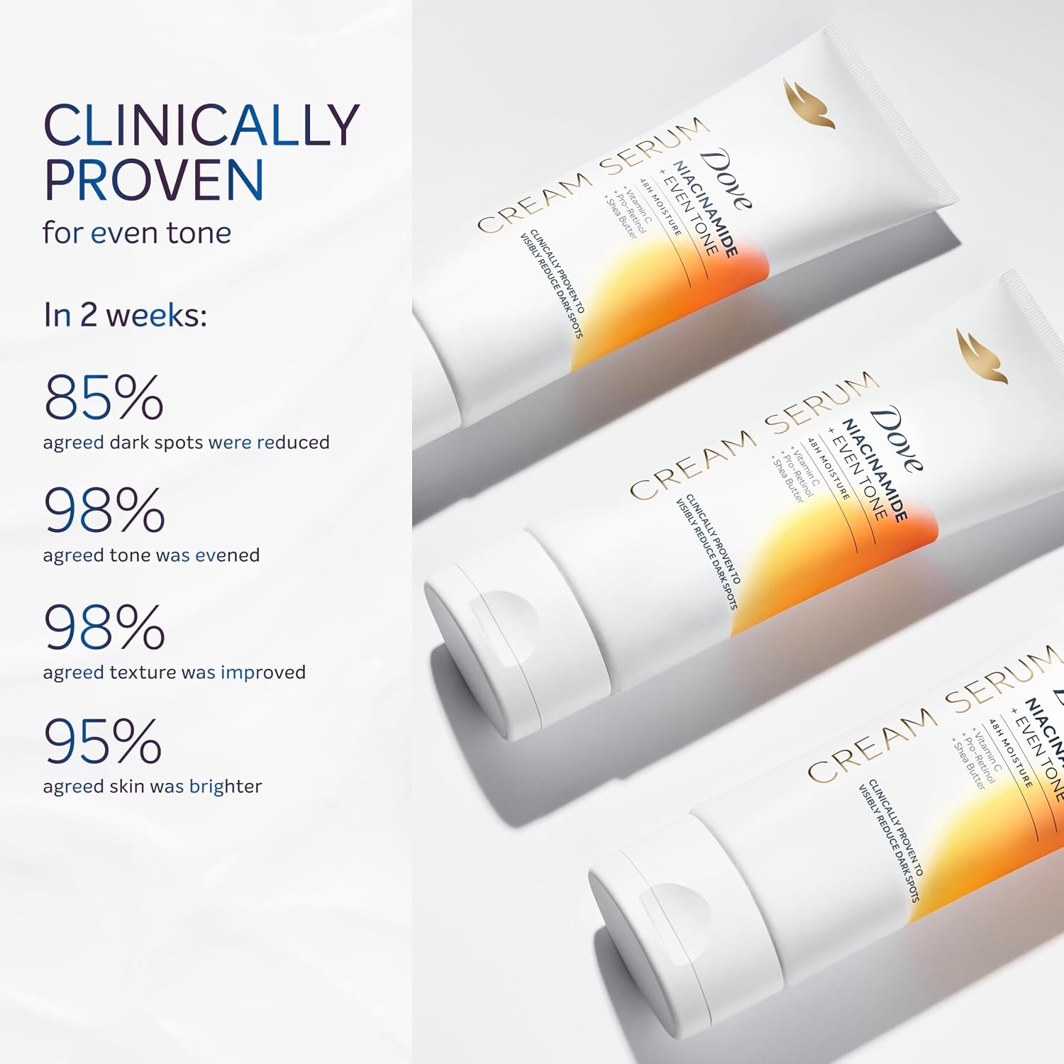 image:imageDove Body Cream Serum Niacinamide Even Tone for Dark Spots 8oz