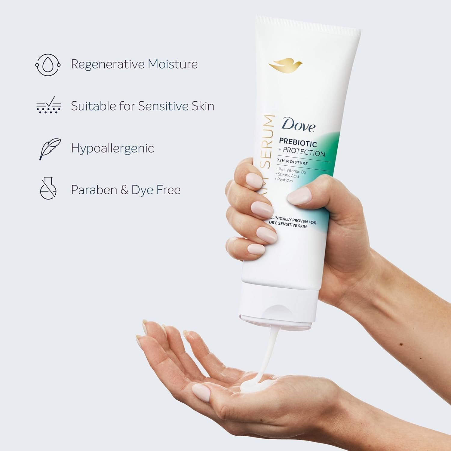 image:imageDove Body Cream Serum Prebiotic Protection for Dry Sensitive Skin 8oz