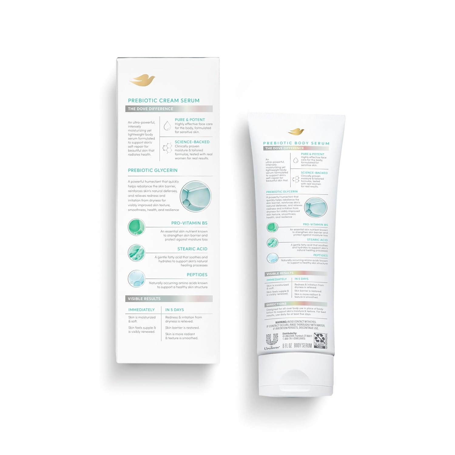 image:imageDove Body Cream Serum Prebiotic Protection for Dry Sensitive Skin 8oz