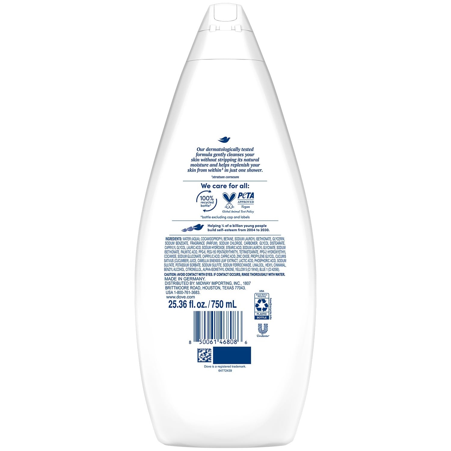 image:imageDove Body Wash Deeply Nourishing Value Size 3Pack Moisturizing Shower Soap Liquid for Softer Smoother Skin 338 Oz Ea22 Fl Oz Pack of 4