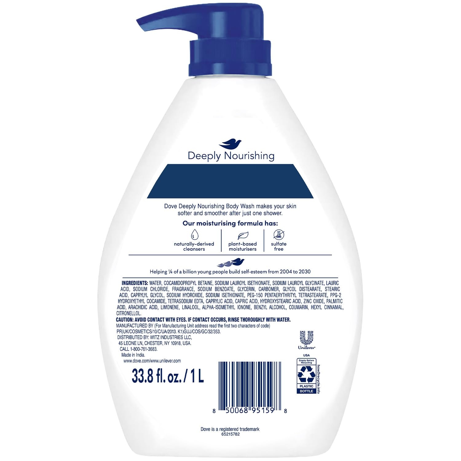 image:imageDove Body Wash Deeply Nourishing Value Size 3Pack Moisturizing Shower Soap Liquid for Softer Smoother Skin 338 Oz Ea34 Fl Oz Pack of 3