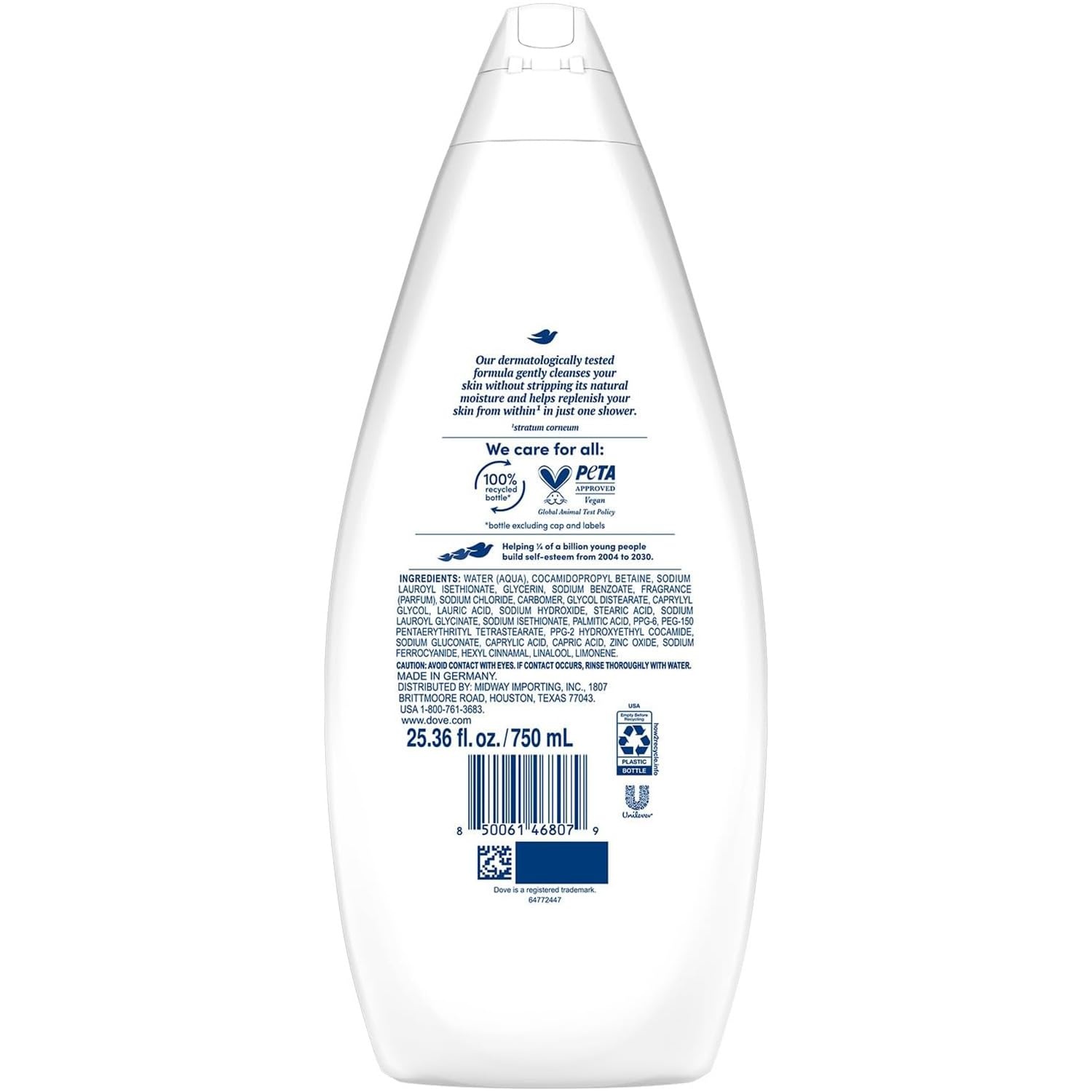 image:imageDove Body Wash Hydrate 4Pack Moisturizing Cleanser for Smooth Soft Skin 2536 Fl Oz EaUnscented