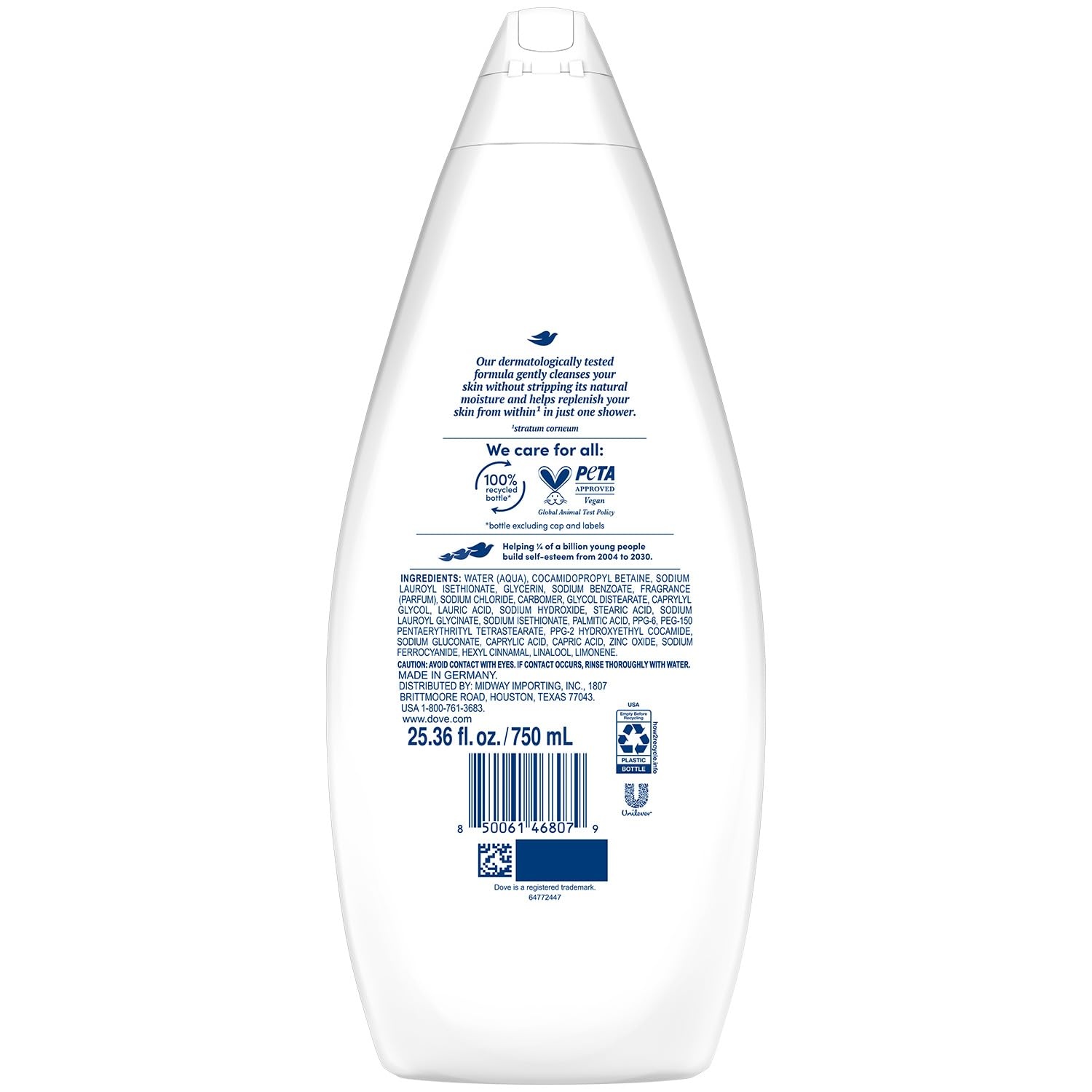 image:imageDove Body Wash Sensitive Skin 306 oz Pump 3 Pack Sulfate FreeFragranced