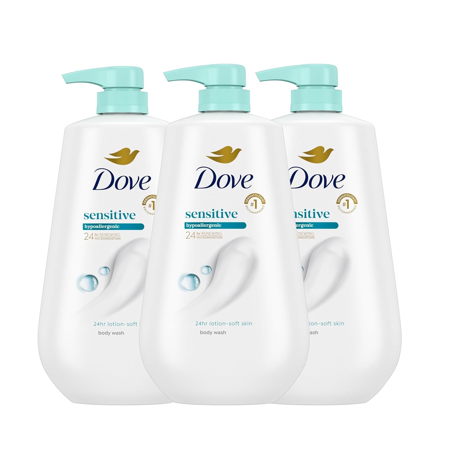 image:imageDove Body Wash Sensitive Skin 306 oz Pump 3 Pack Sulfate FreeFragranced
