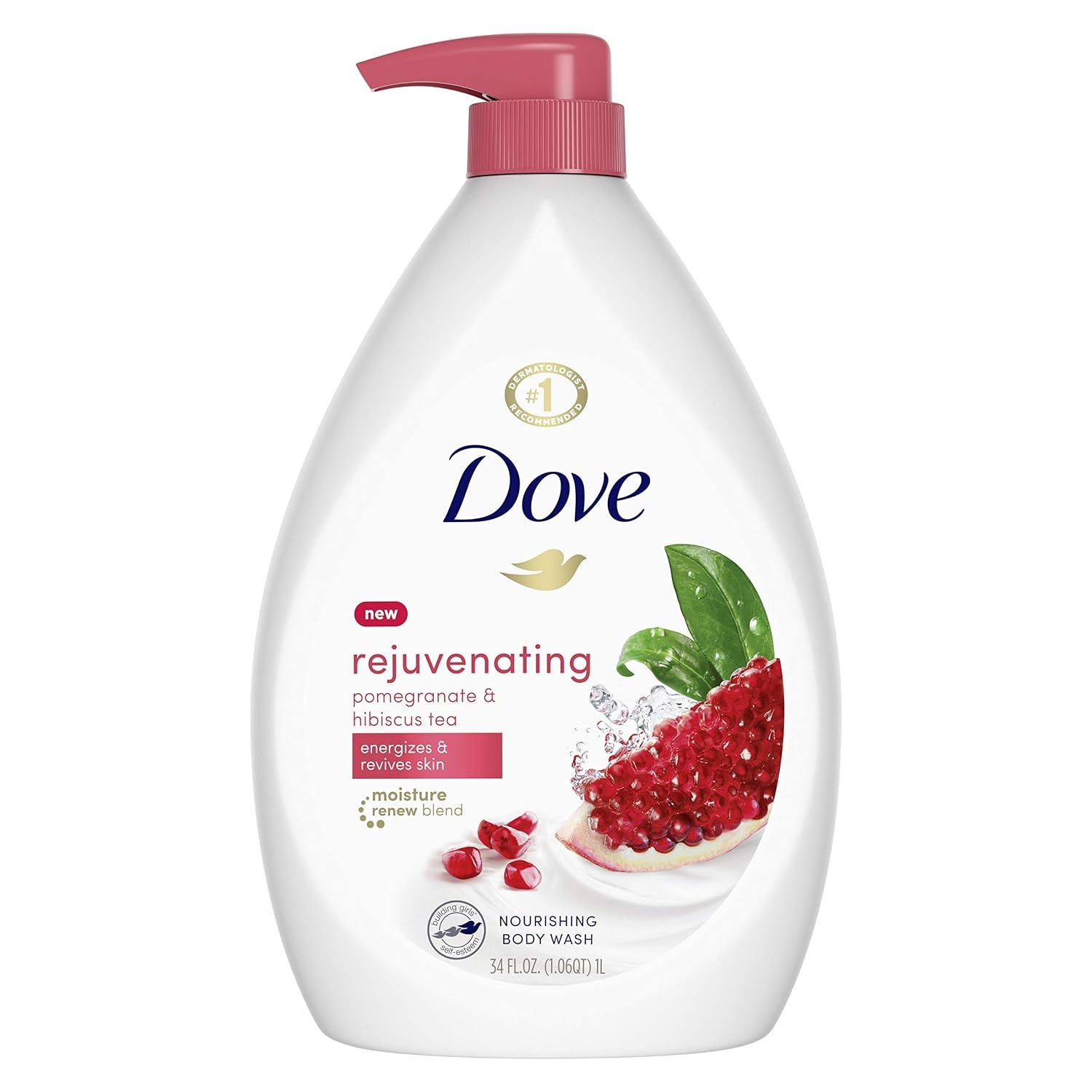 image:imageDove Body Wash for Softer Smoother Skin After Just One Use Rejuvenating Pomegranate and Hibiscus Tea Effectively Washes Away Bacteria While Nourishing Your Skin 22 Fl Ounce Pack of 4Pomegranate and Lemon Verbena