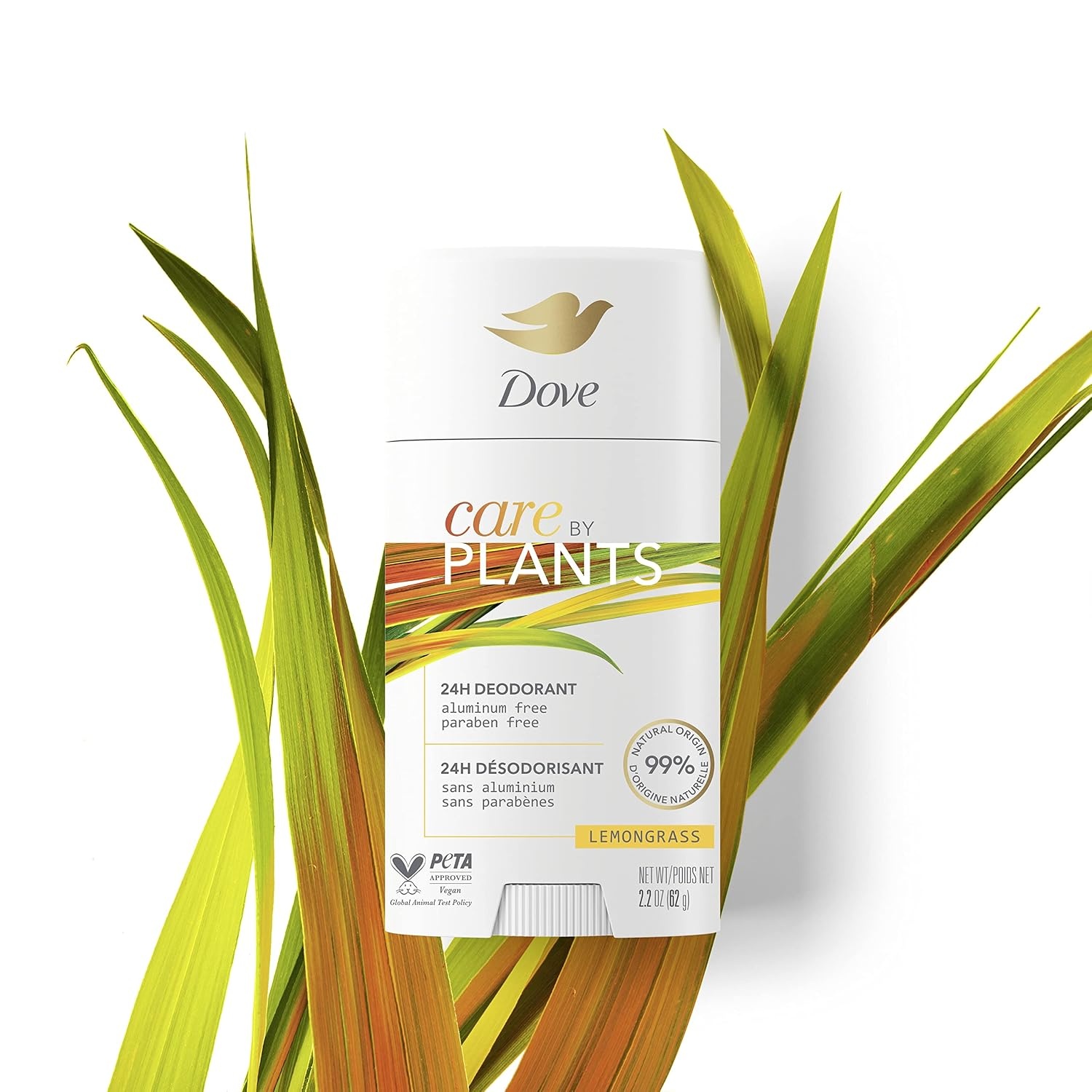 image:imageDove Care by Plants Deodorant Stick for longlasting deodorant protection Lemongrass aluminum free deodorant 26 oz 3 Count26 Ounce Pack of 6