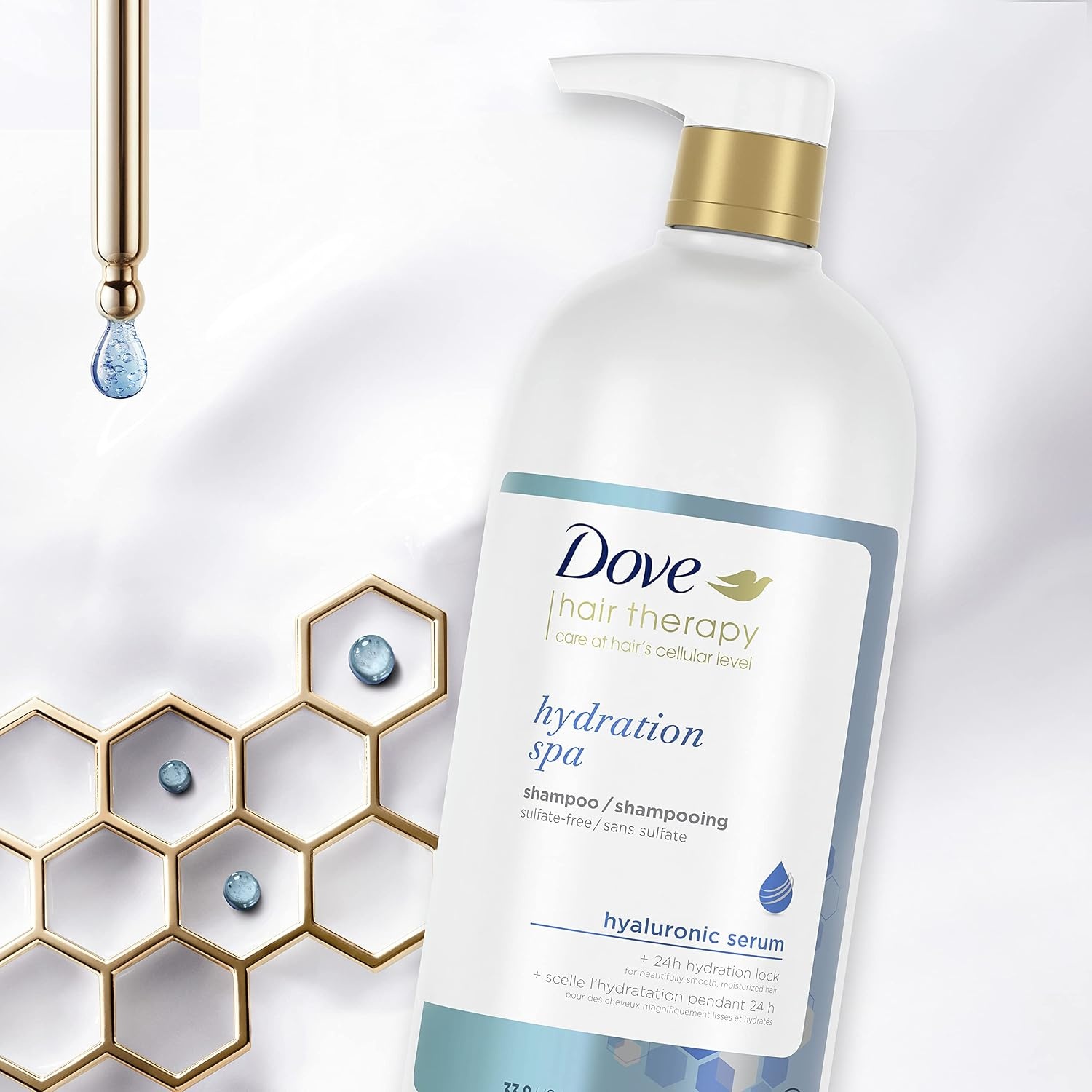 image:imageDove Conditioner Hydration Spa for Dry Hair Hair Conditioner with Hyaluronic Serum 338 oz