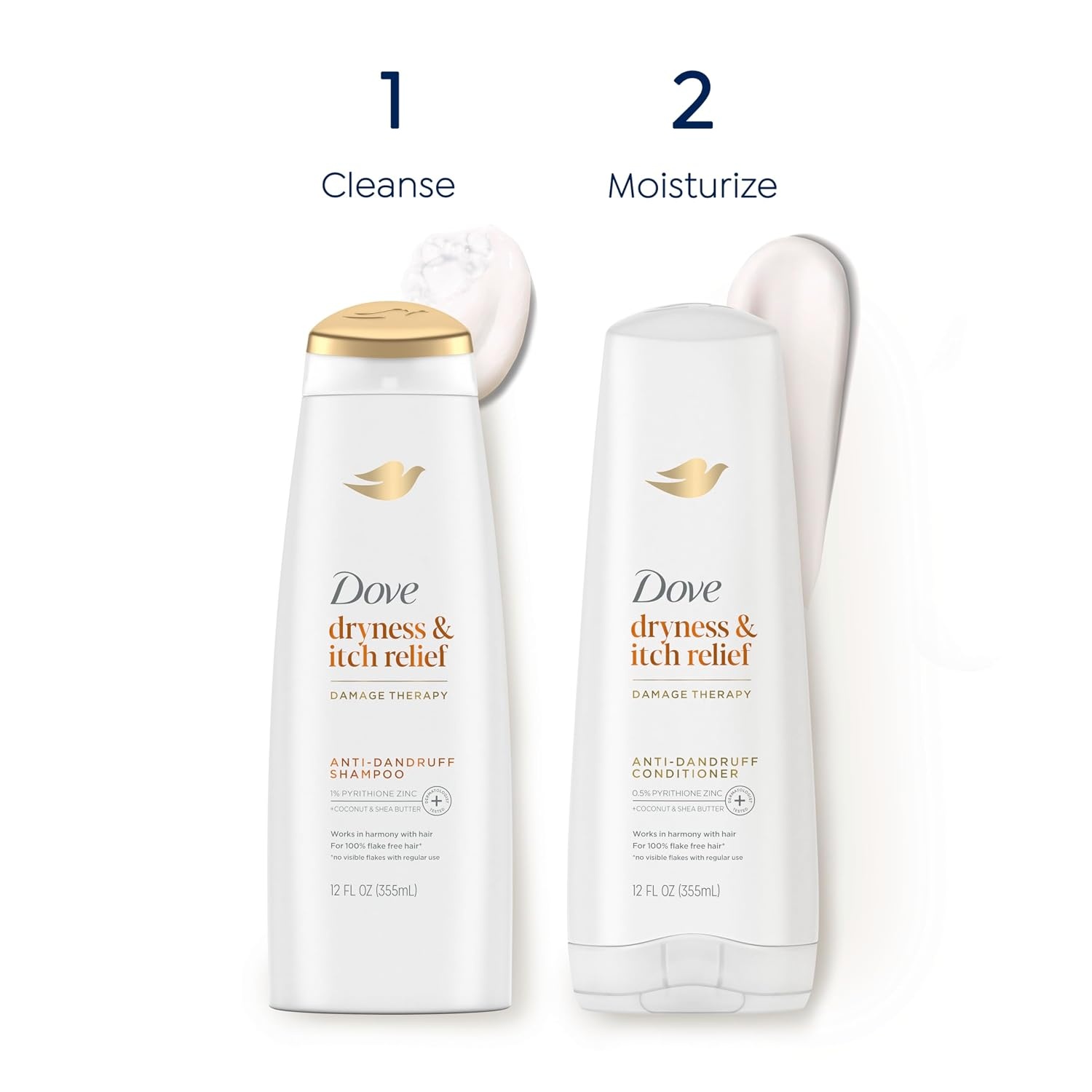 image:imageDove Damage Therapy Derma Conditioner Dryness Itch for Flaky Scalp with Pyrithione Zinc and Coconut Oil 12 Fl OzCoconut