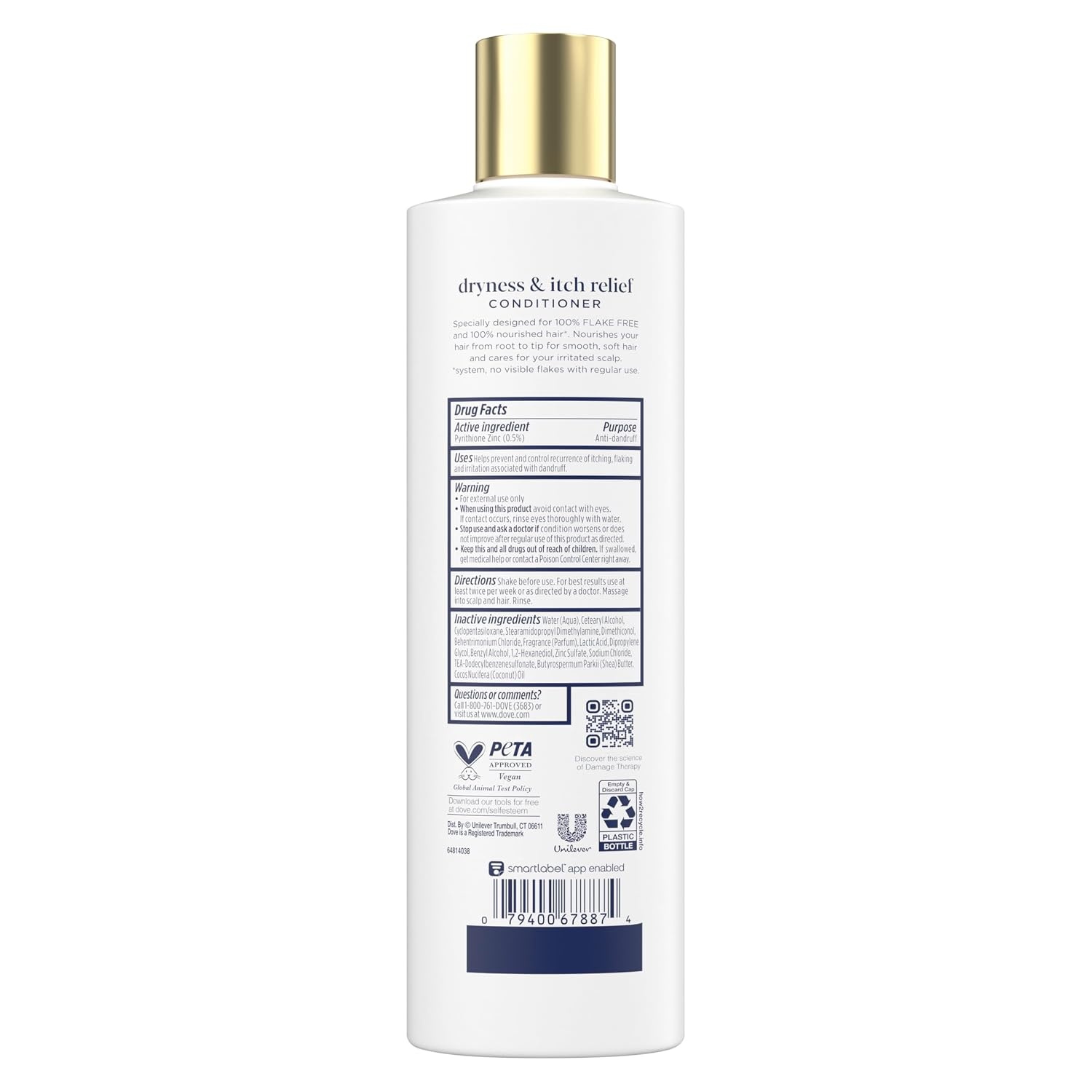 image:imageDove Damage Therapy Derma Conditioner Dryness Itch for Flaky Scalp with Pyrithione Zinc and Coconut Oil 12 Fl OzCoconut