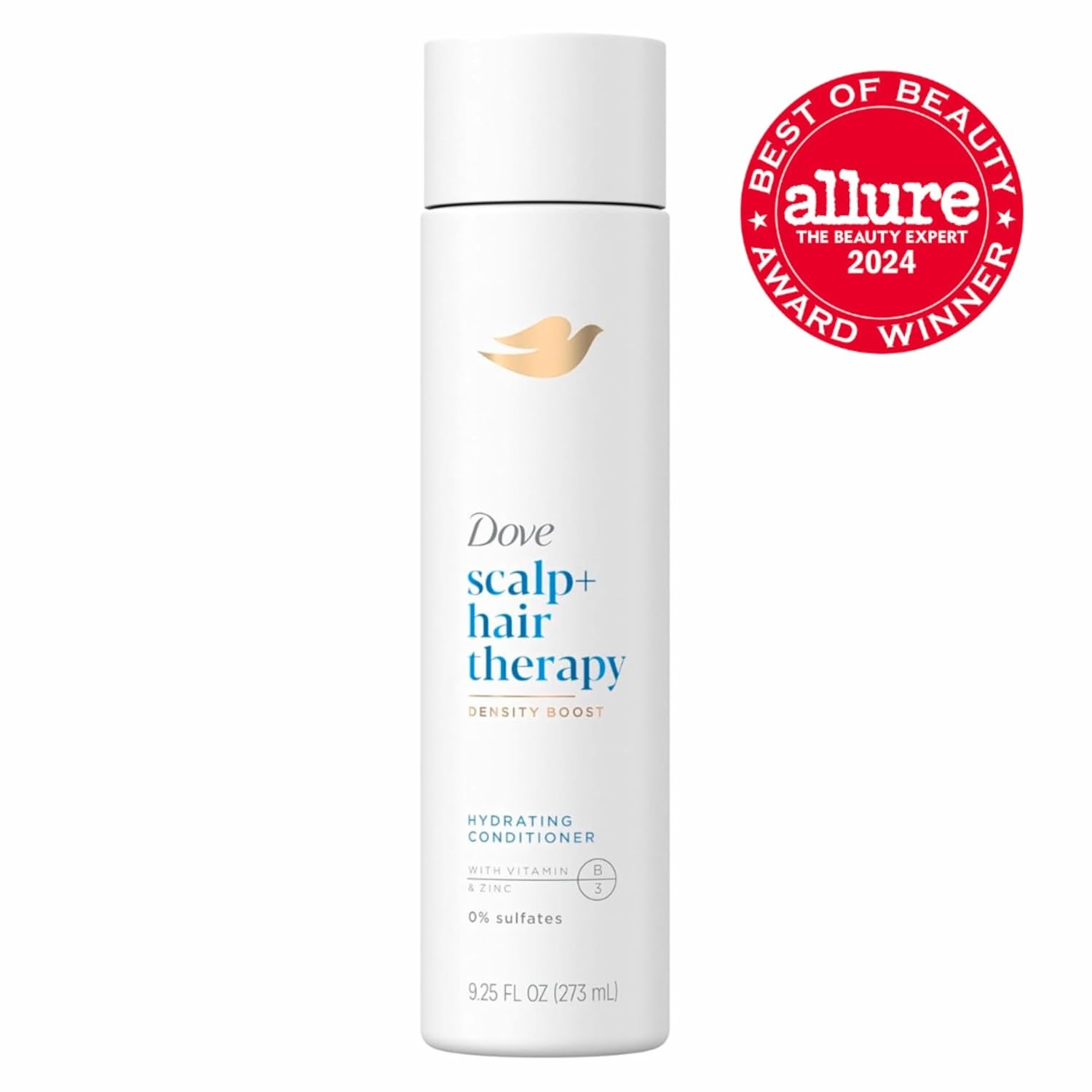 image:imageDove Density Boost Hydrating Conditioner Scalp Therapy for Dry Hair with Vitamin B3 Zinc and 0 Sulfates 925 oz925 Fl Oz Pack of 2