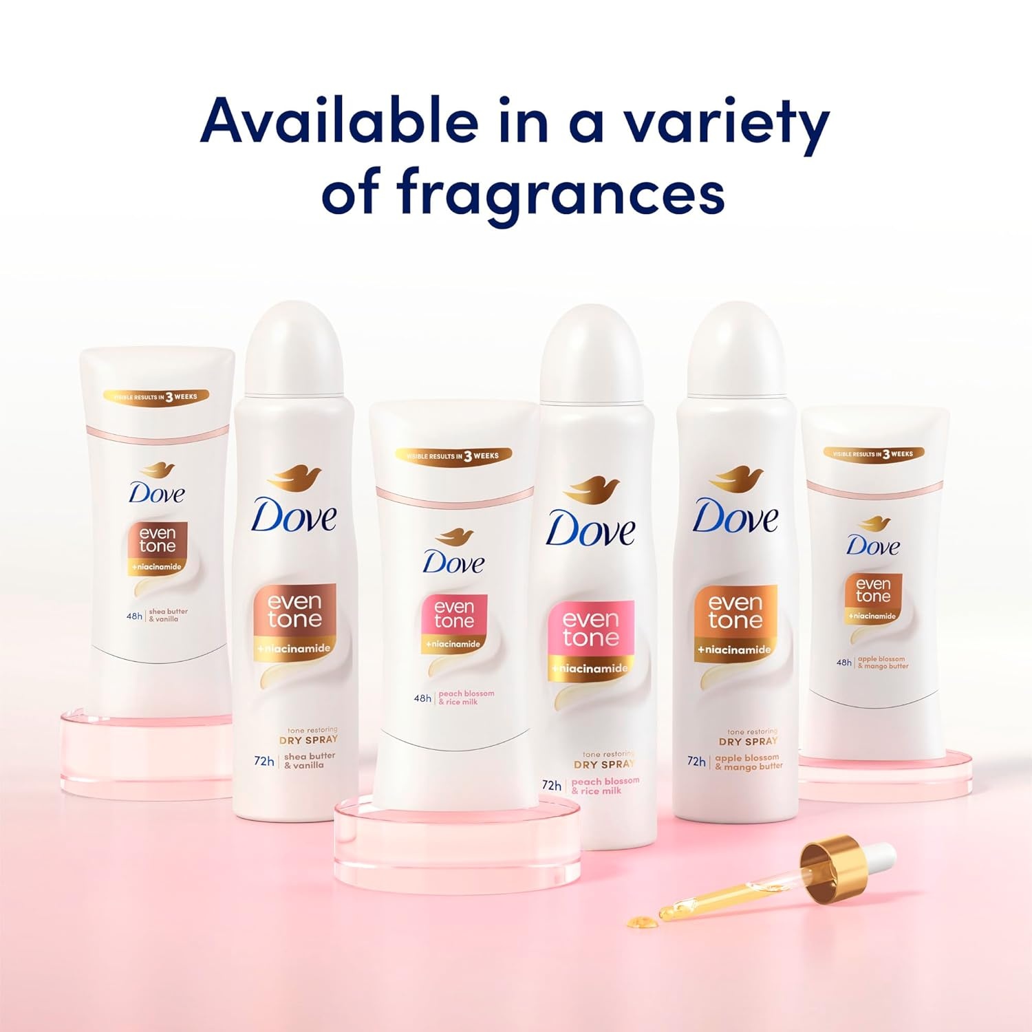 image:imageDove Even Tone Antiperspirant Deodorant Shea Butter amp Vanilla 26oz 3PK26 Ounce Pack of 3