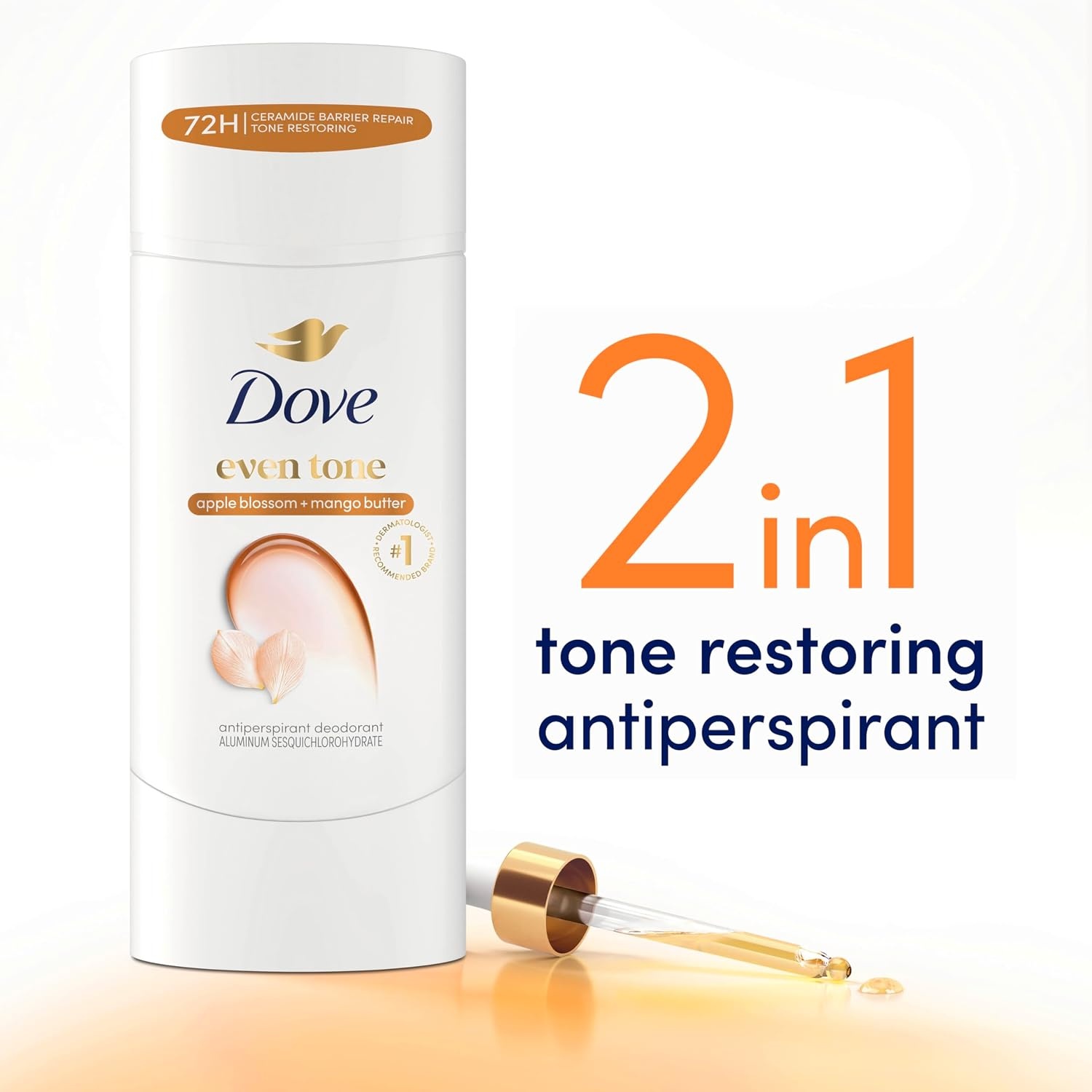 image:imageDove Even Tone Antiperspirant Stick Peach Blossom amp Rice Milk 3PK 26 oz26 Ounce Pack of 1