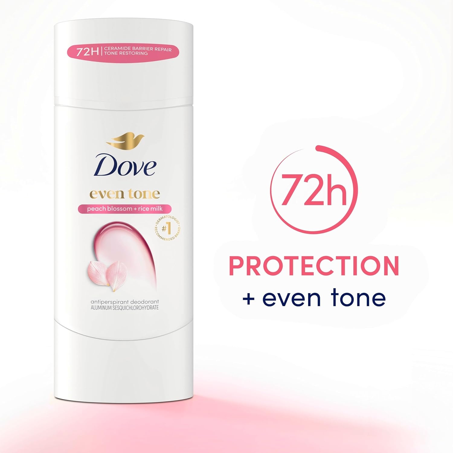 image:imageDove Even Tone Antiperspirant Stick Peach Blossom amp Rice Milk 3PK 26 oz26 Ounce Pack of 1