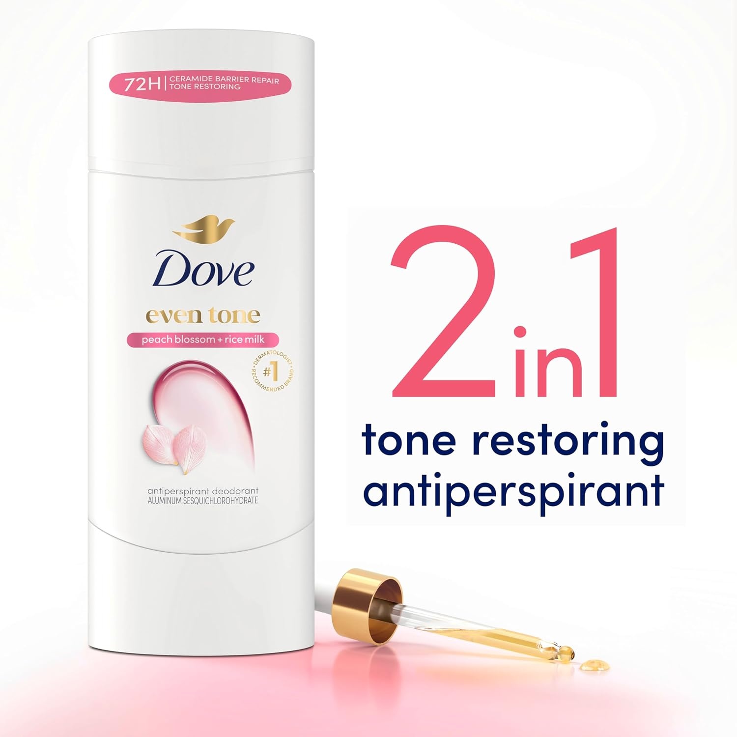 image:imageDove Even Tone Antiperspirant Stick Peach Blossom amp Rice Milk 3PK 26 oz26 Ounce Pack of 1