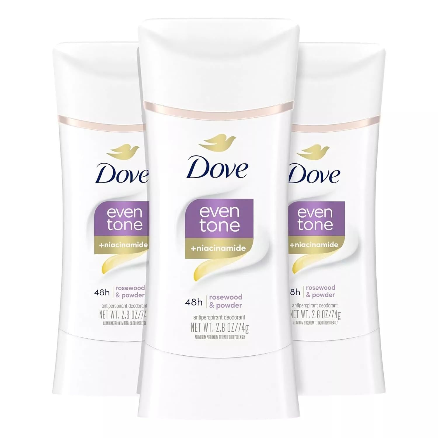 image:imageDove Even Tone Antiperspirant Stick Peach Blossom amp Rice Milk 3PK 26 oz26 Ounce Pack of 3