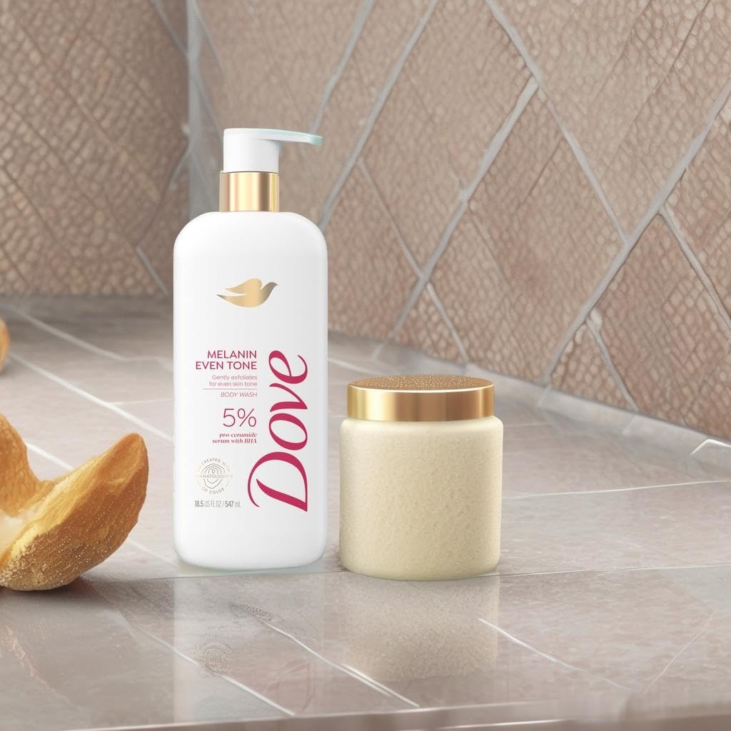image:imageDove Exfoliating Body Wash Melanin Even Tone Promotes Even Skin Tone 5 proceramide serum with BHA 185 oz