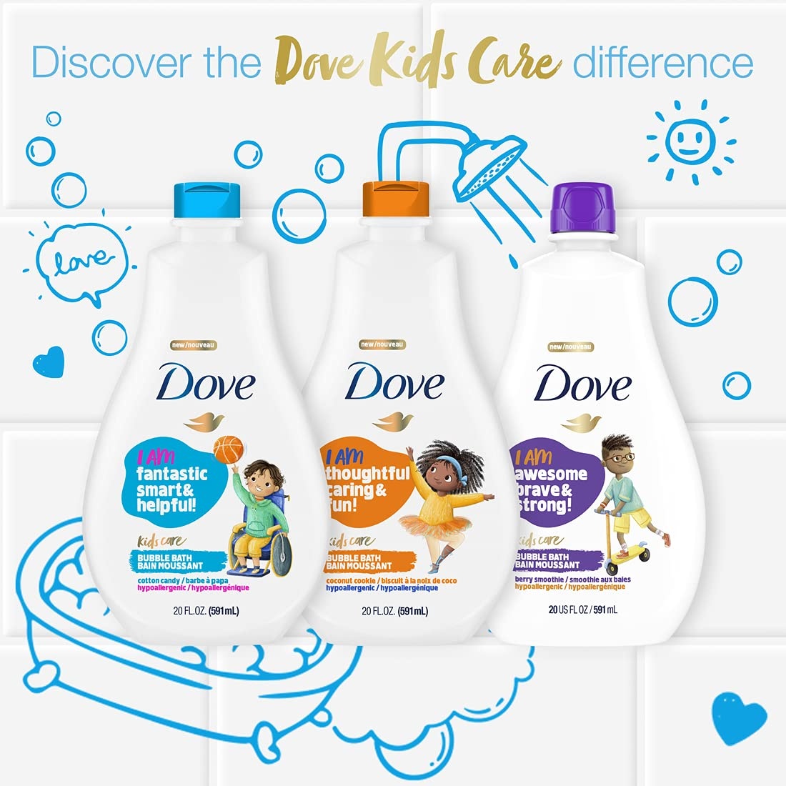 image:imageDove Foaming Body Wash For Kids 4 Count Berry Smoothie Hypoallergenic Skin Care 135 ozBerry Smoothie