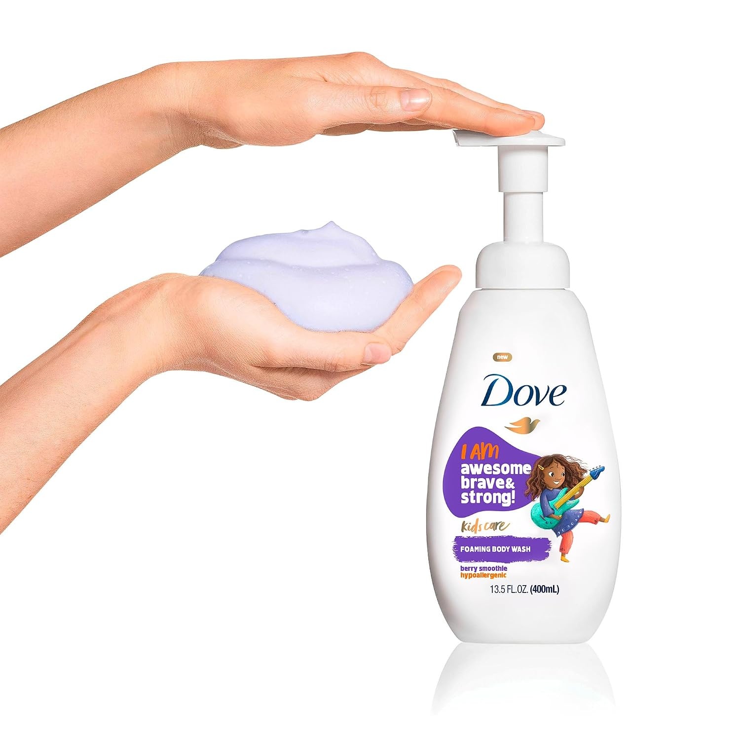 image:imageDove Foaming Body Wash For Kids 4 Count Berry Smoothie Hypoallergenic Skin Care 135 ozBlueberry
