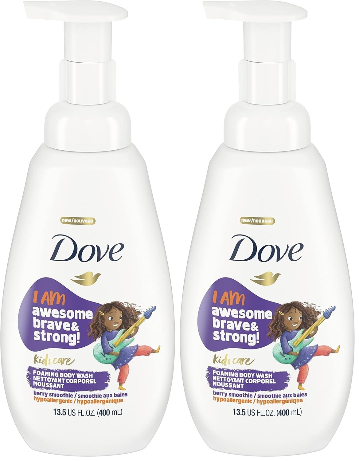 image:imageDove Foaming Body Wash For Kids 4 Count Berry Smoothie Hypoallergenic Skin Care 135 ozBlueberry