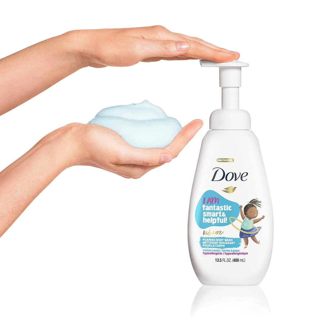 image:imageDove Foaming Body Wash For Kids 4 Count Berry Smoothie Hypoallergenic Skin Care 135 ozCotton Candy