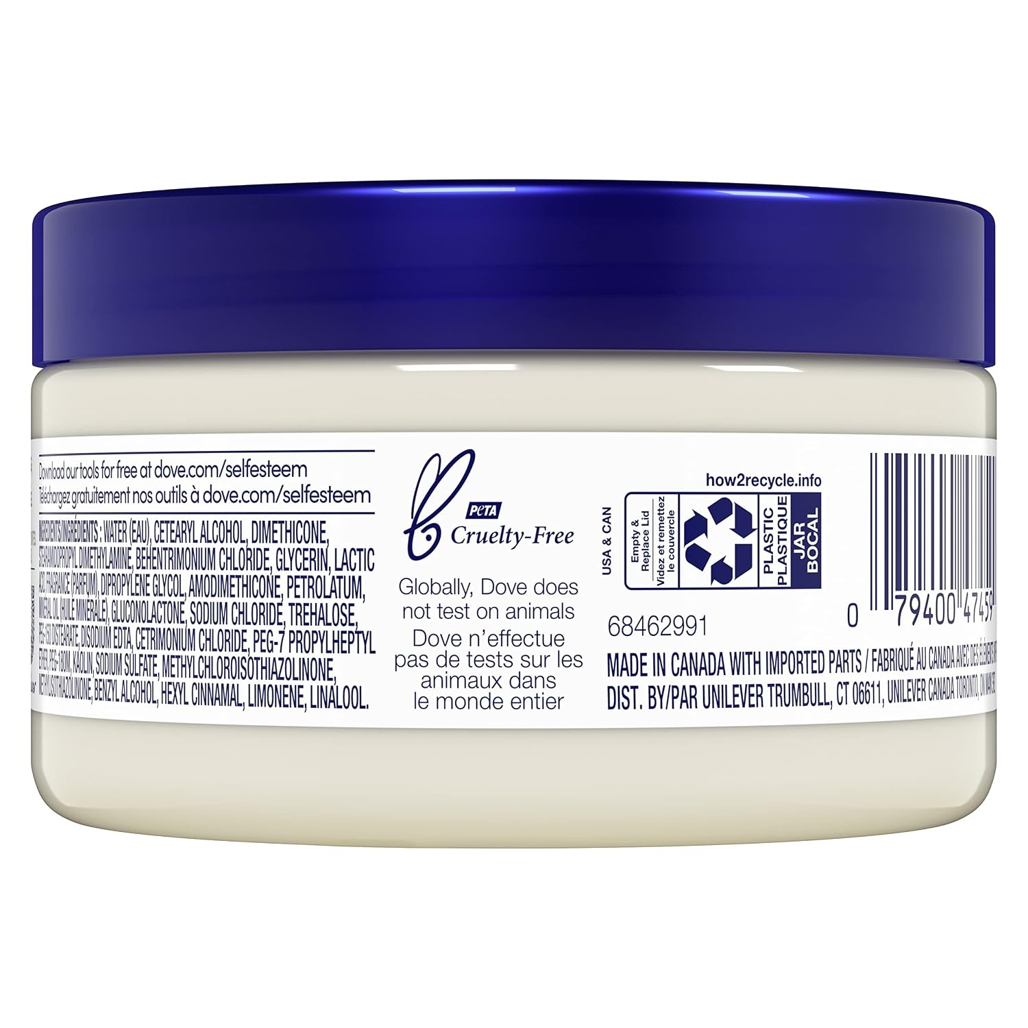 image:imageDove Hair Mask Strengthening Hair Mask for Damaged Hair and Hair Breakage Minerals White Clay 4 oz 4 Count