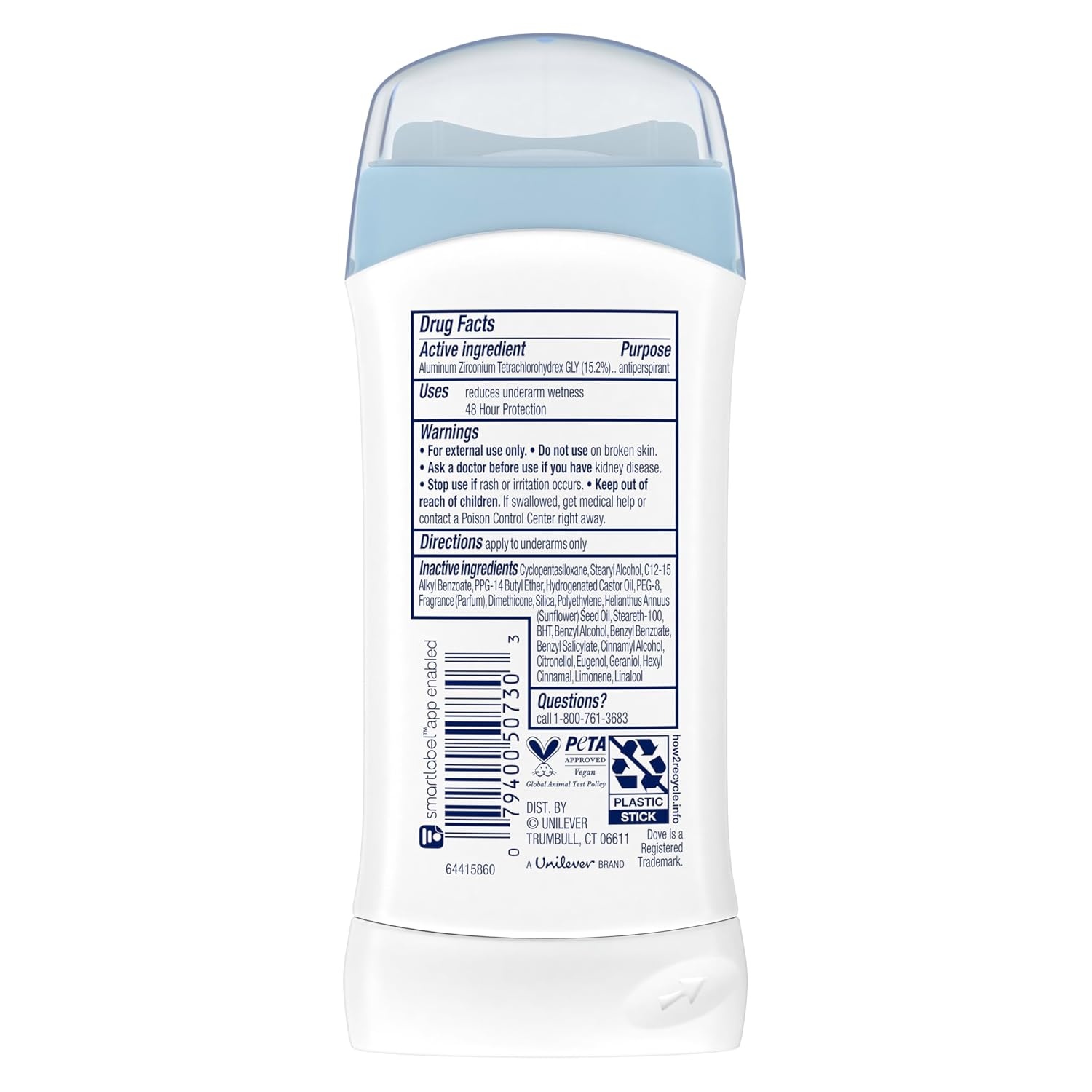 image:imageDove Invisible Solid Antiperspirant Deodorant Stick for Women Original Clean For All Day Underarm Sweat and Odor Protection 26 oz Pack of 626 Ounce Pack of 12