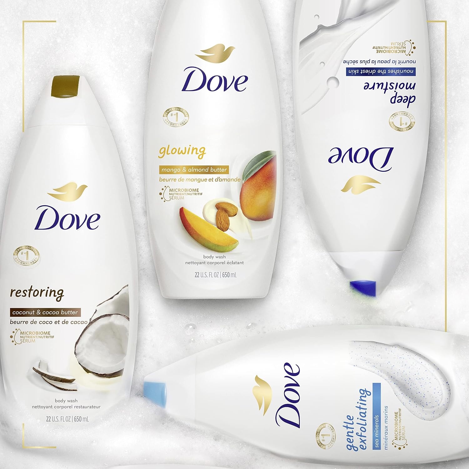 image:imageDove Purely Pampering Body Wash for Dry Skin Coconut Butter and Cocoa Butter Effectively Washes Away Bacteria While Nourishing Your Skin 22 oz 4 count22 Fl Oz Pack of 4